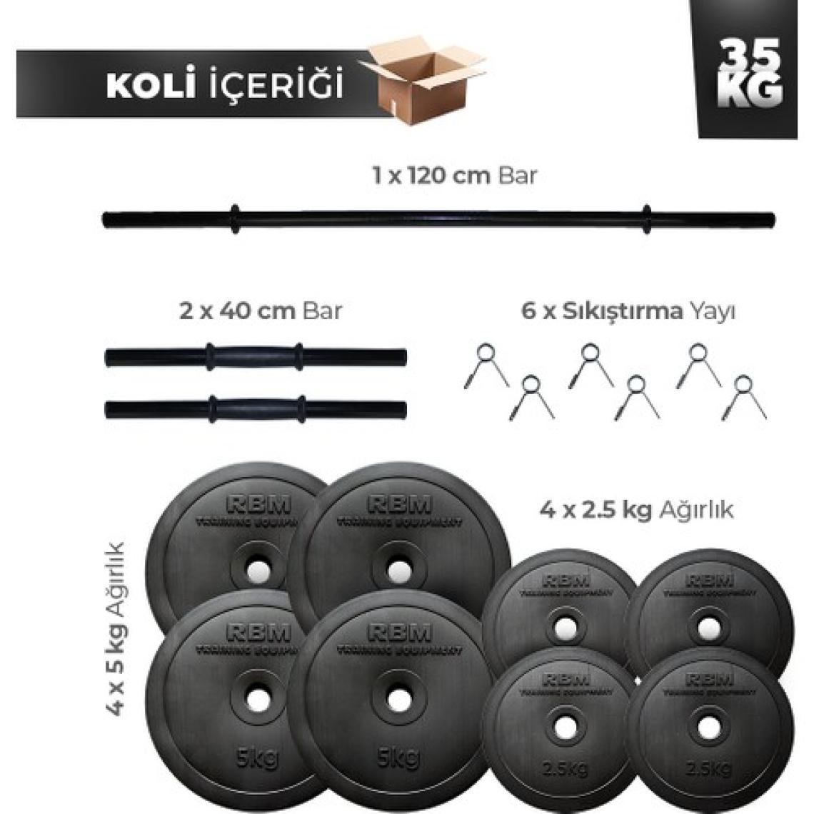 Aydın Sport 35 kg Dambıl Seti (Dumbell) Ağırlık Seti