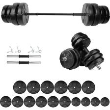 E-Life 105 kg Dambıl Seti & Halter Seti Ağırlık Fitness Seti
