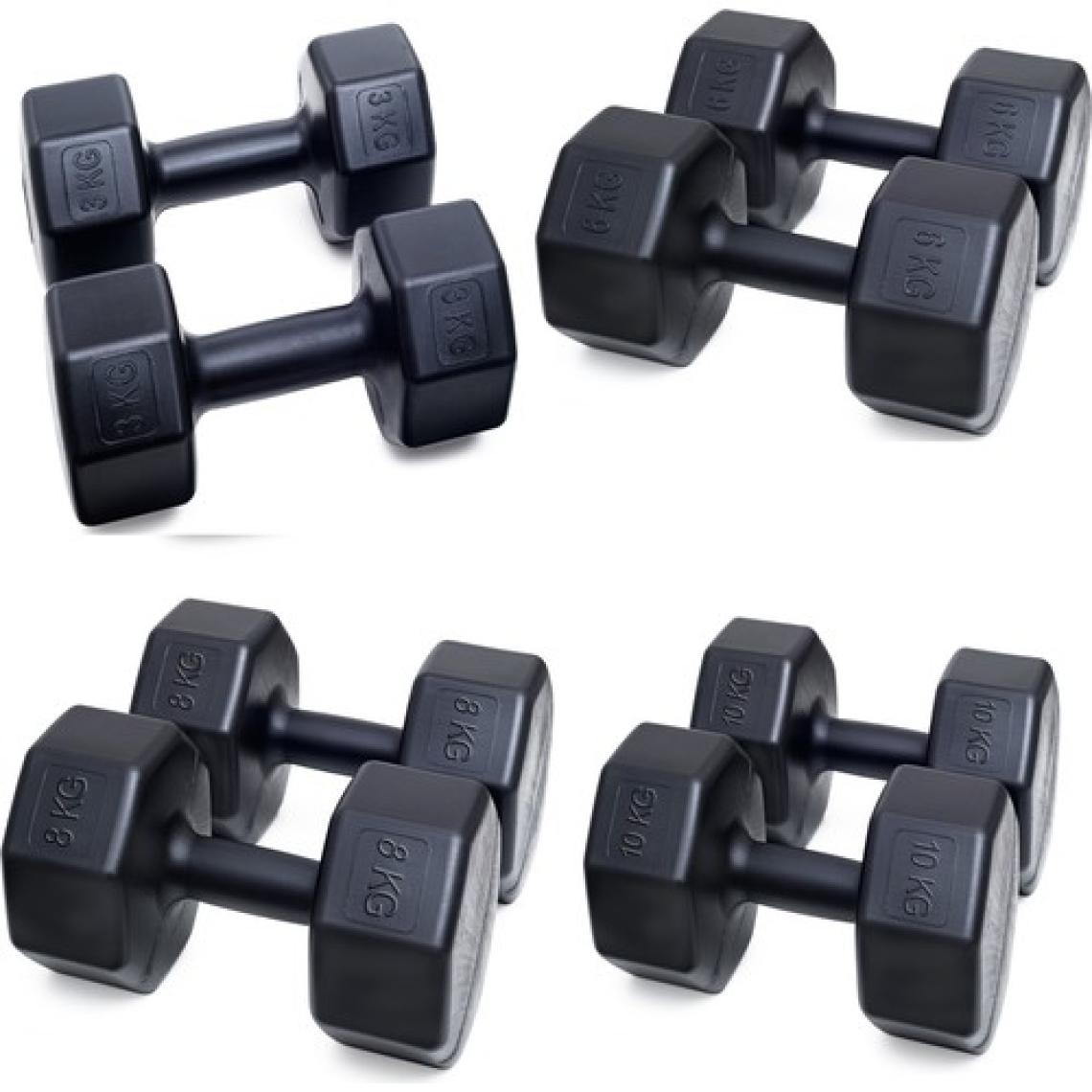 Besinistanbul Ps Spor 4 Çift Dambıl Seti 3 kg + 6 kg + 8 kg + 10 kg