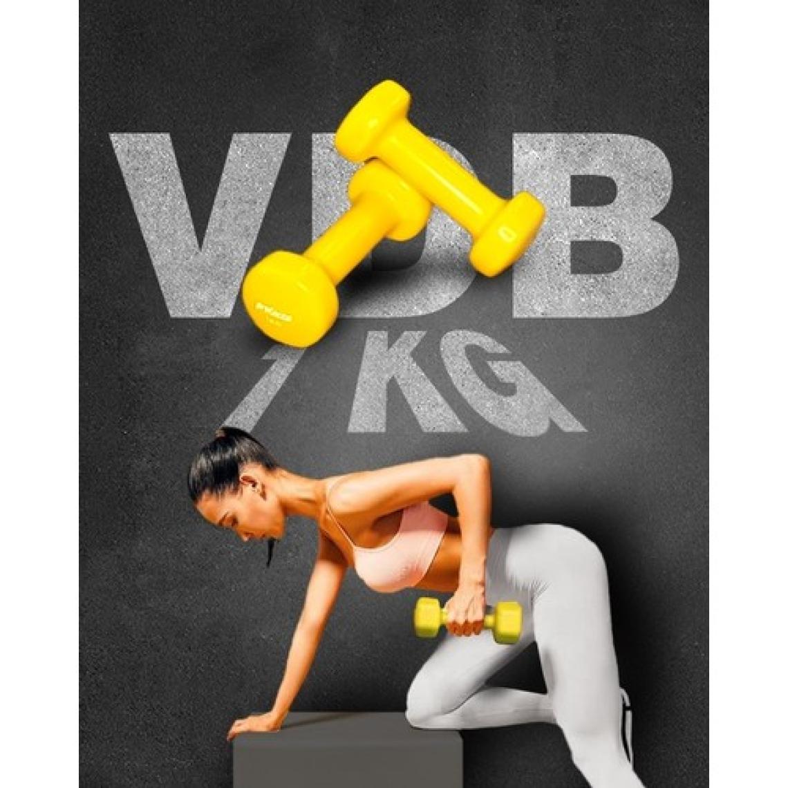 Proforce Vdb Dışı Vinil Kaplı Içi Çelik Döküm Ağırlık Dambıl 1 kg -Tek Adet