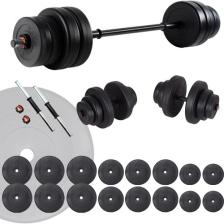 Ecgspor 105 Kg Vinyl Kaplama Halter Ve Dambıl Seti Ağırlık Seti