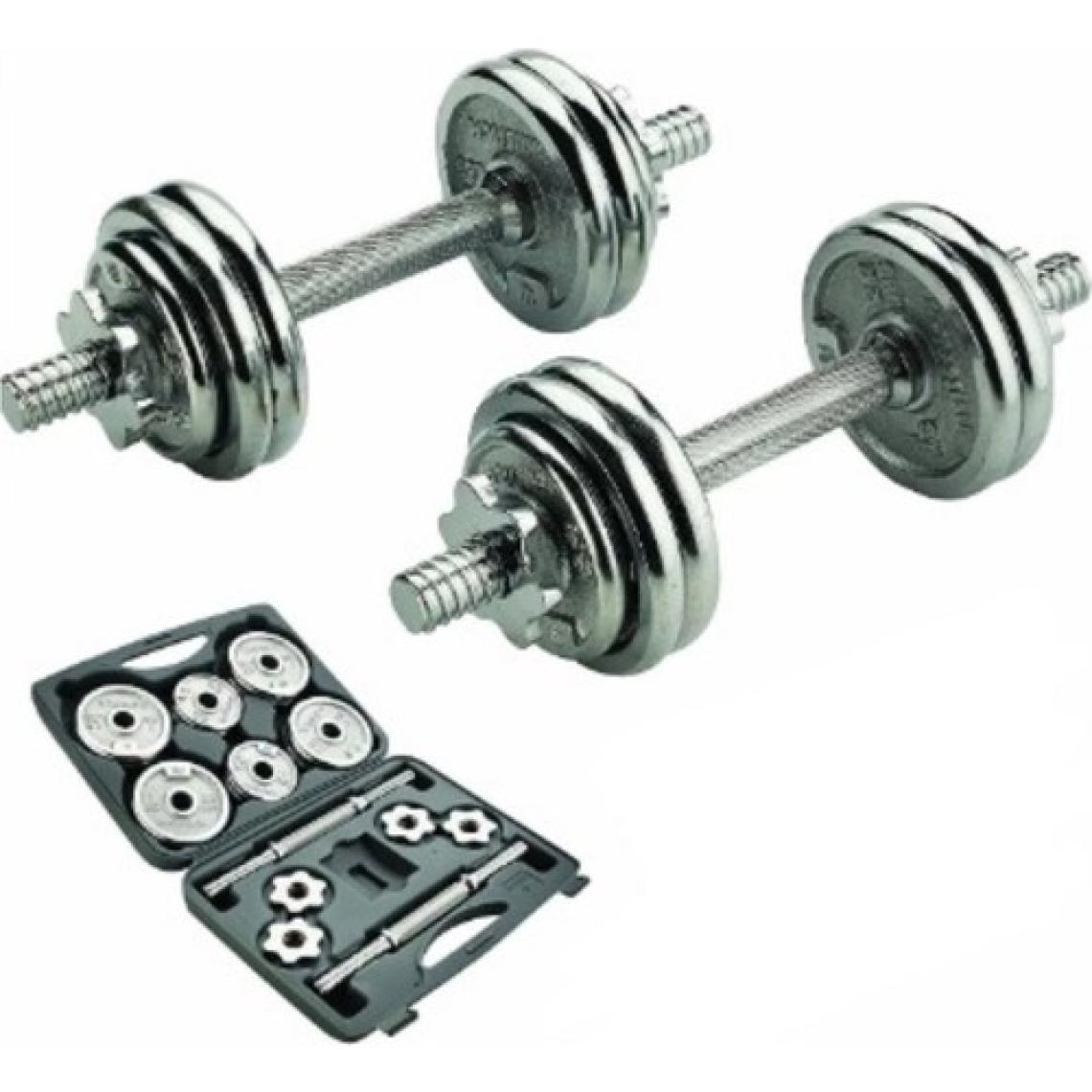 Ckspor 15 kg Krom Dumbell Seti Çantalı Döküm Plaka Dambıl Seti  CKS15