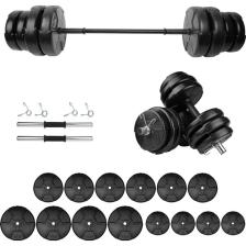 E-Life 85 kg Dambıl Seti & Halter Seti Ağırlık Fitness Seti