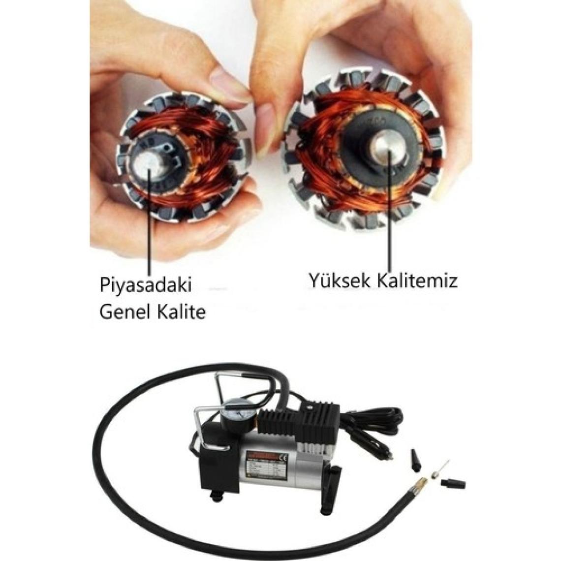 Schulzz Metal Oto Araç Hava Kompresörü 12V 150 Psi Oto Lastik Pompası Bisiklet Diğerleri
