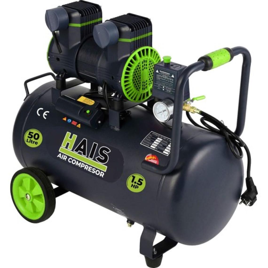 Hais 50 Litre Sessiz Yağsız Hava Kompresörü 1,5 Hp
