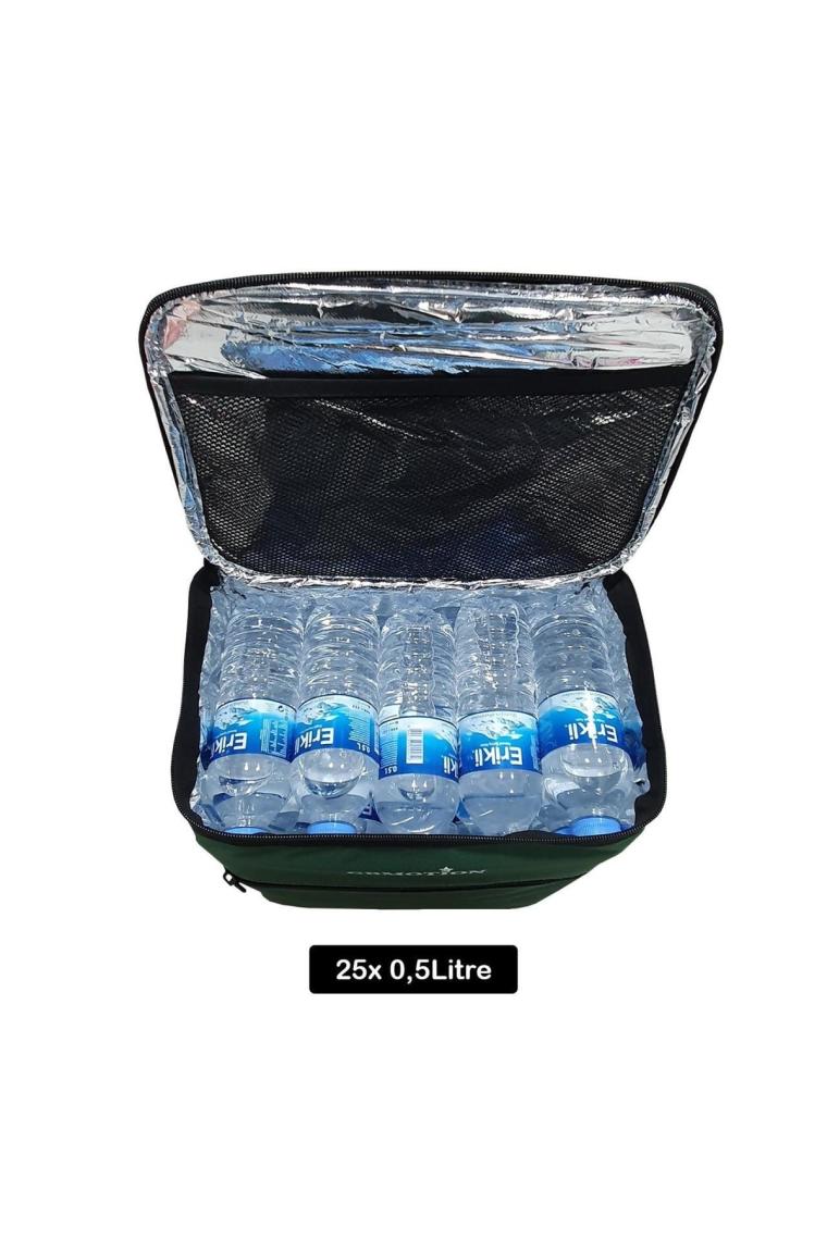 Eym Termo Termal Çanta 25 Litre Termos Sırt Çantası Buzluk Koyu Yeşil