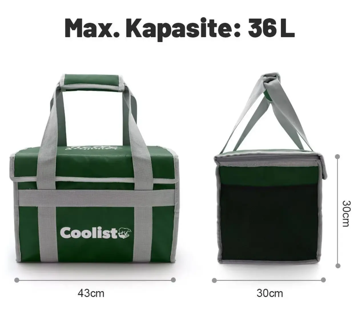 Coolist CL36B 36 Litre Katlanabilir Termos Bez Çanta / Buzluk