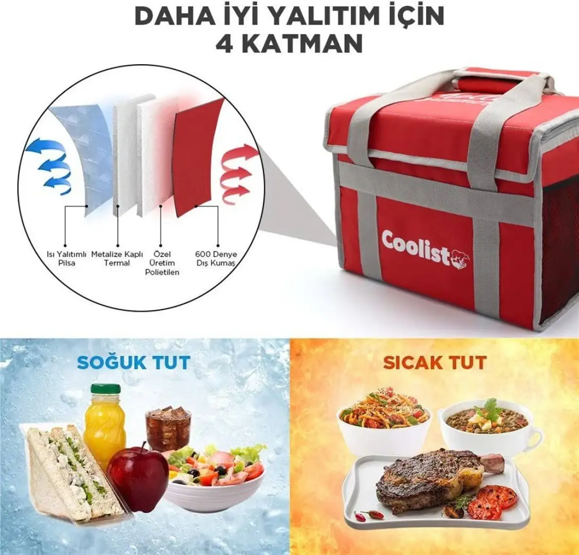 Coolist CL36R 36 Litre Katlanabilir Termos Bez Çanta / Buzluk