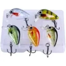 Valkyrie 5 Adet Crankbait Lrf Balık Olta Yem Seti - Sesli Bilyalı - Kutulu - 2.7cm 1.5gr