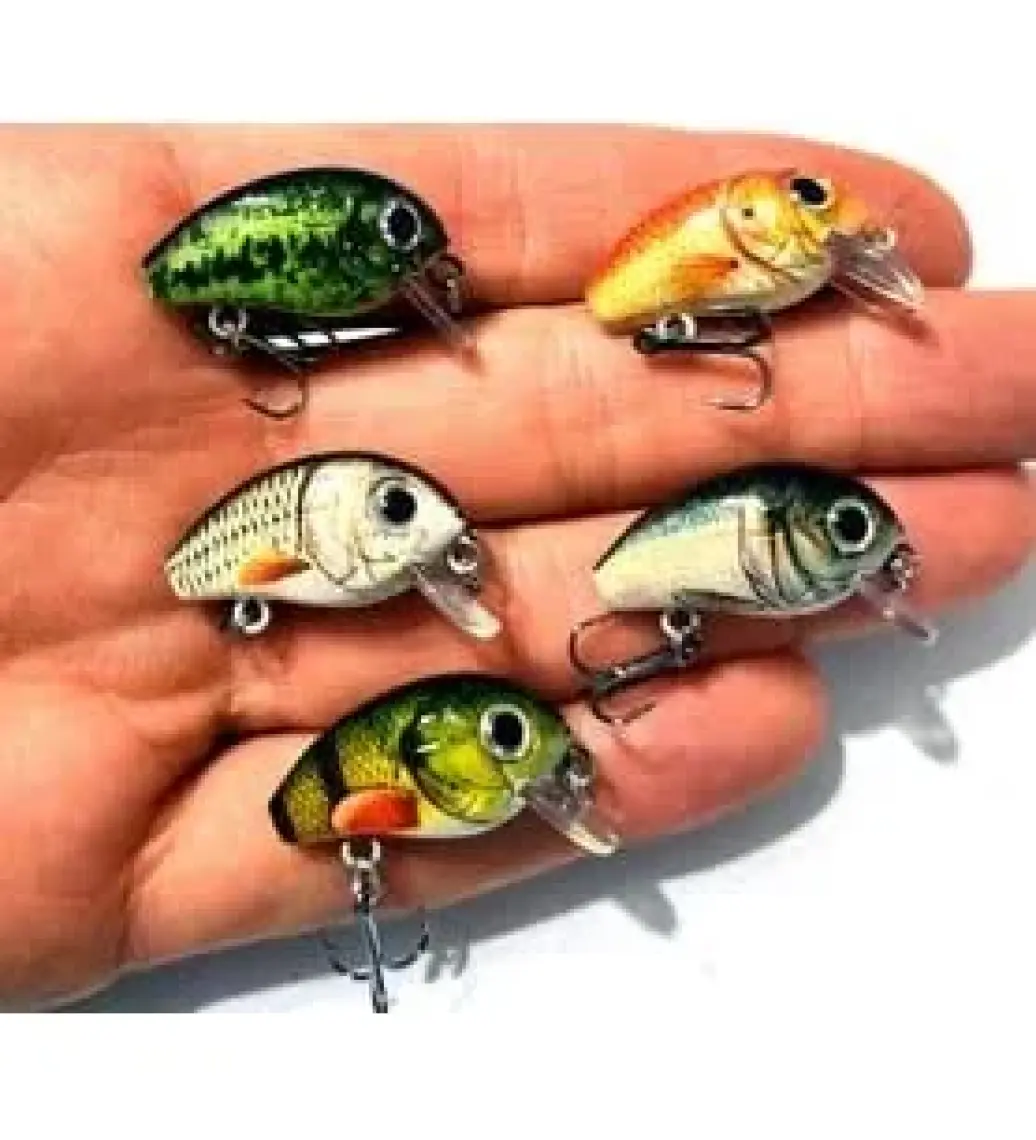 Valkyrie 5 Adet Crankbait Lrf Balık Olta Yem Seti - Sesli Bilyalı - Kutulu - 2.7cm 1.5gr