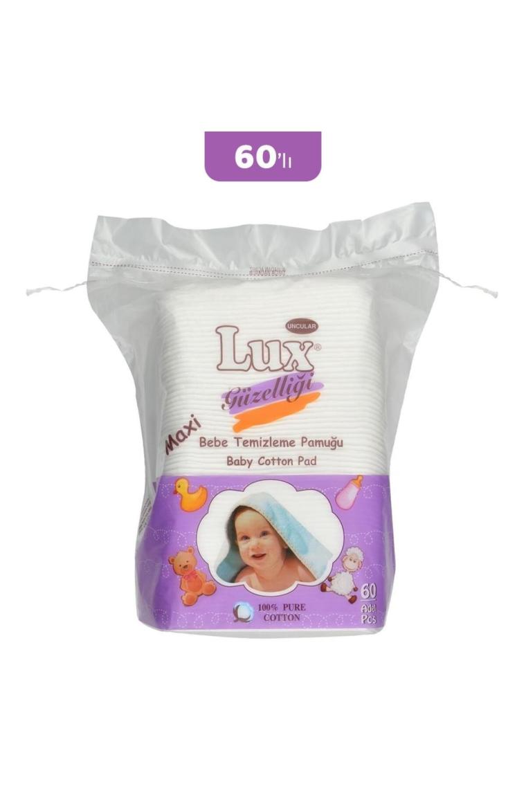 Kare Bebe Temizleme Pamuğu 60' Lı