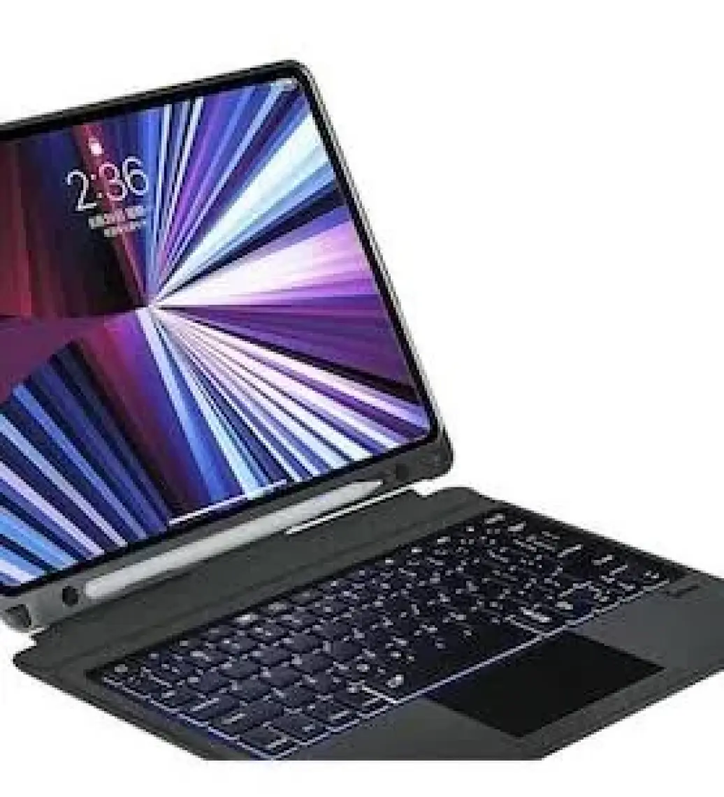 Wiwu Apple iPad Air 10.9 2022 (5.nesil) Wiwu Mag Touch Klavyeli Standlı Kılıf