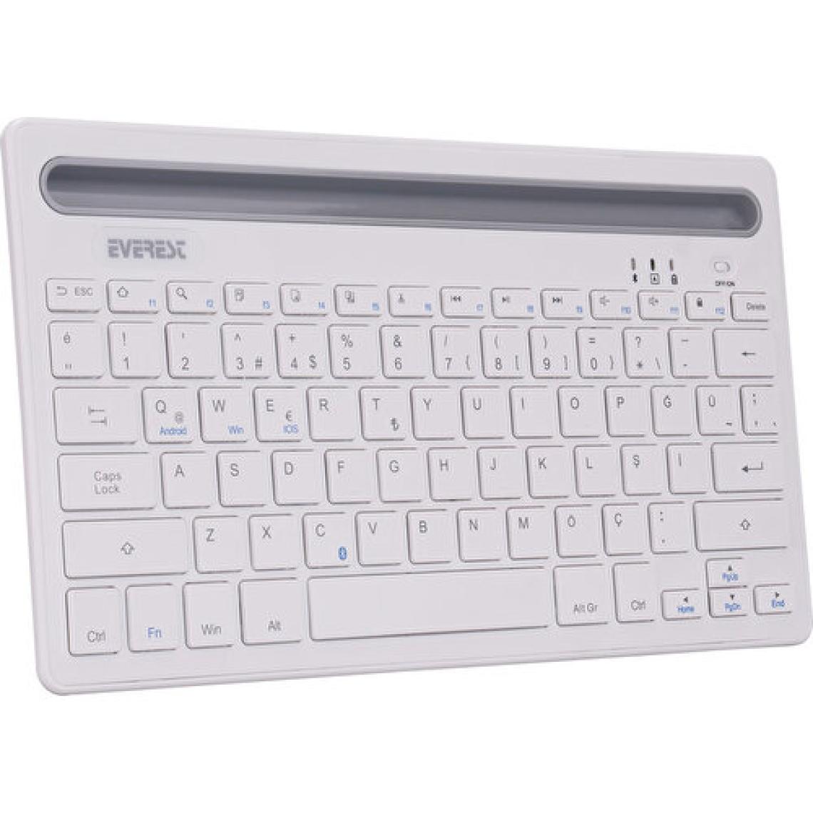 Everest KB-BT82 Beyaz-Gümüş Bluetooth Tablet Klavyesi