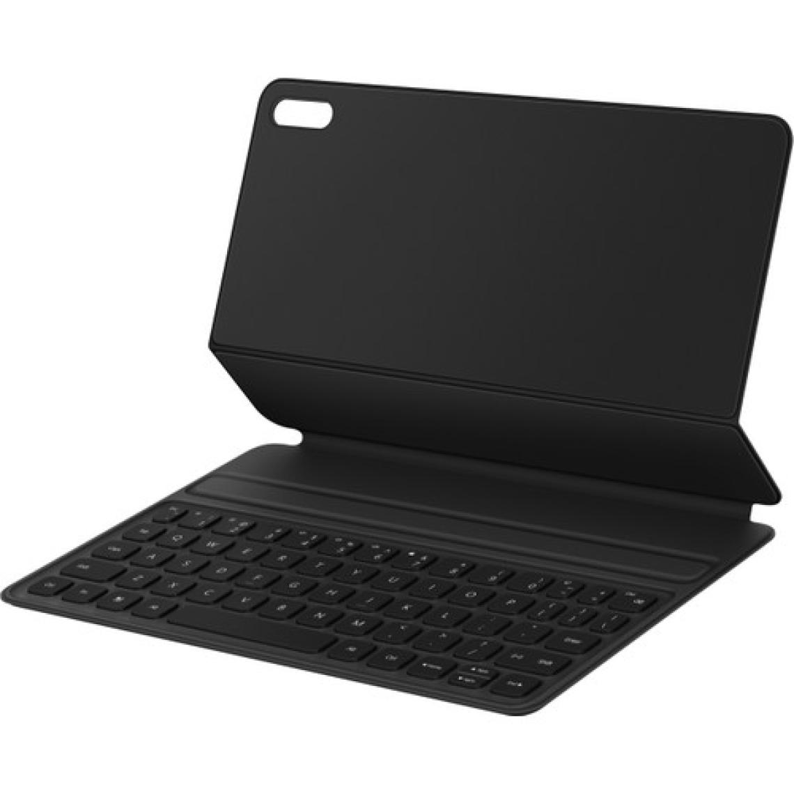 Huawei MatePad 11 Uyumlu Akıllı Manyetik Klavye ve Koyu Gri PU Deri Çizilmez Taşınabilir Tablet Kılıfı
