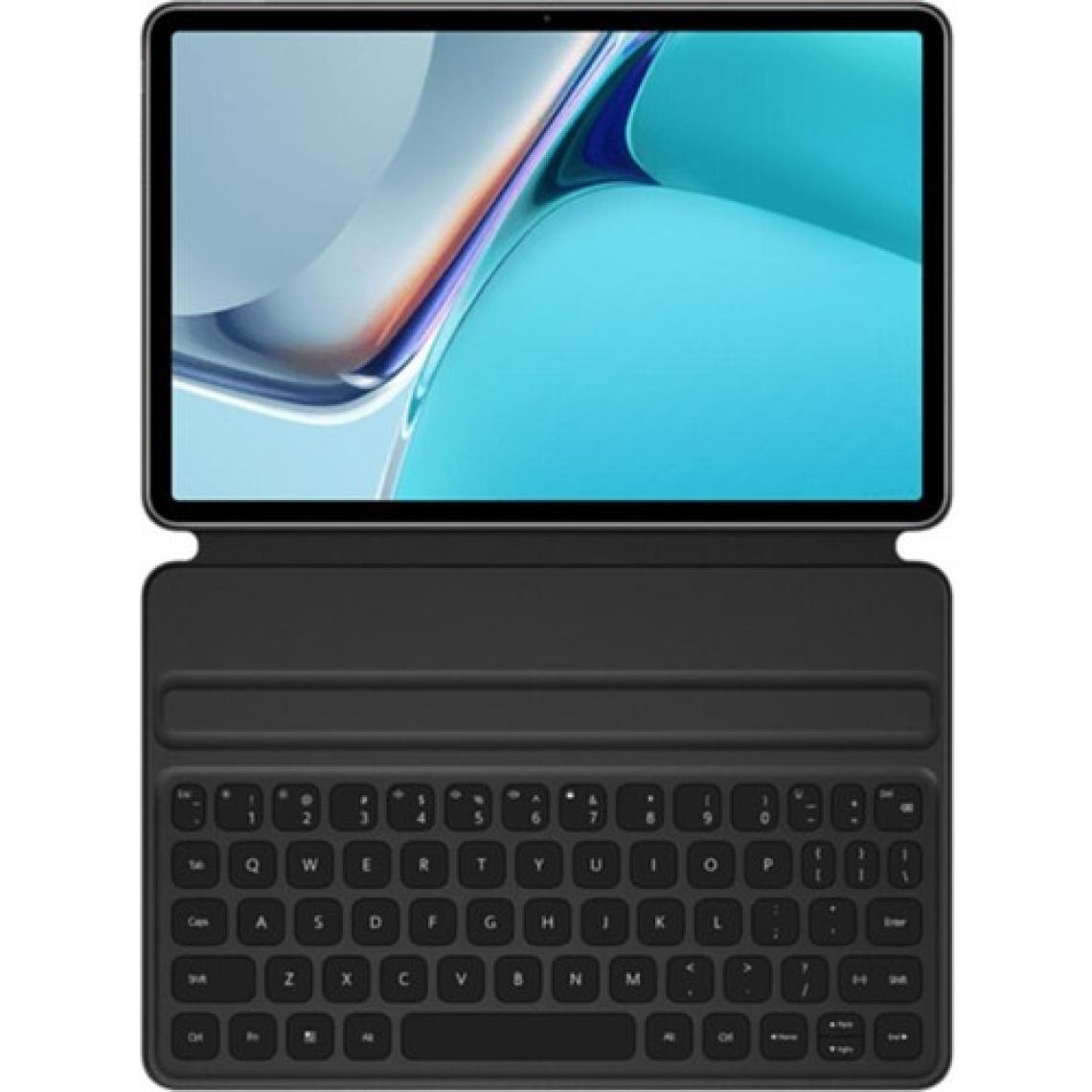Huawei MatePad 11 Uyumlu Akıllı Manyetik Klavye ve Koyu Gri PU Deri Çizilmez Taşınabilir Tablet Kılıfı