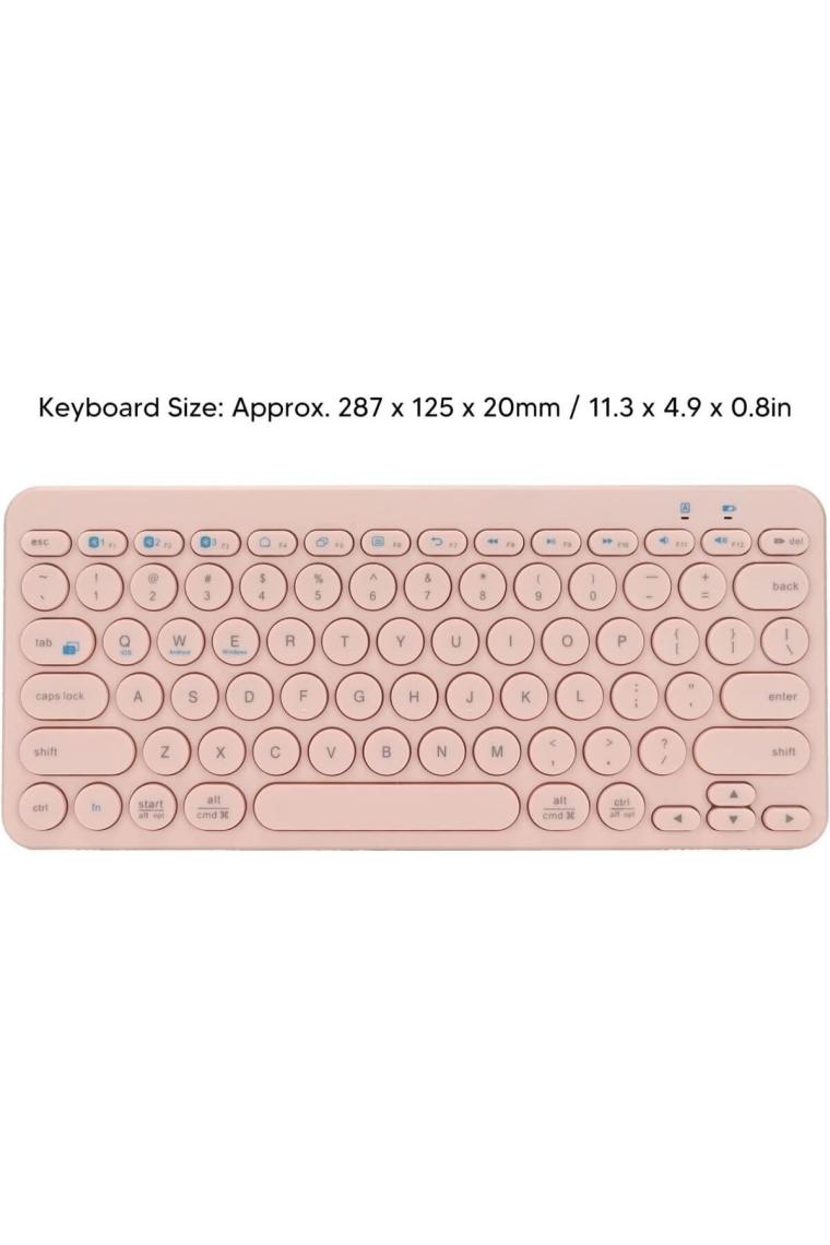 Coverzone B380 Bluetooth Bağlantılı Ince Tasarım IPad ile Uyumlu Telefon Tablet Için Q Klavye