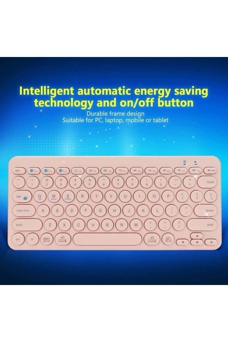 Coverzone B380 Bluetooth Bağlantılı Ince Tasarım IPad ile Uyumlu Telefon Tablet Için Q Klavye