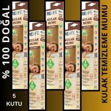 5 X Doğal Kulak Temizleme Mumu Çubuğu Vakumlu Ear Candle