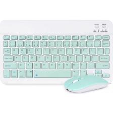 Microcase Tablet ve Telefonlar Için Bluetooth Klavye ve Mouse Set - AL3476 Su Yeşili