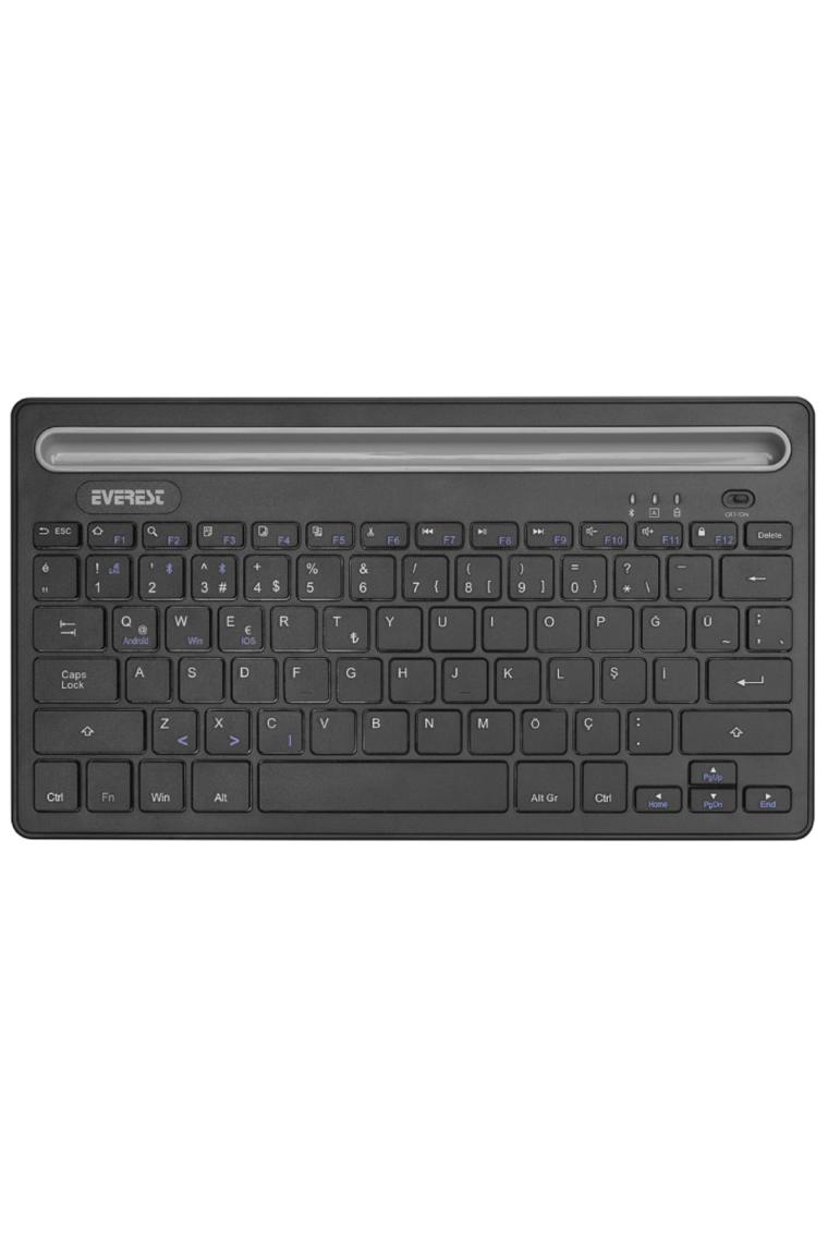 Everest KB-BT82 Siyah-Gümüş Bluetooth Tablet Klavyesi