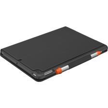 Logitech Slim Folio iPad 10.2 inç 7. ve 8. Nesil ile Uyumlu Klavyeli Kılıf - Koyu Gri