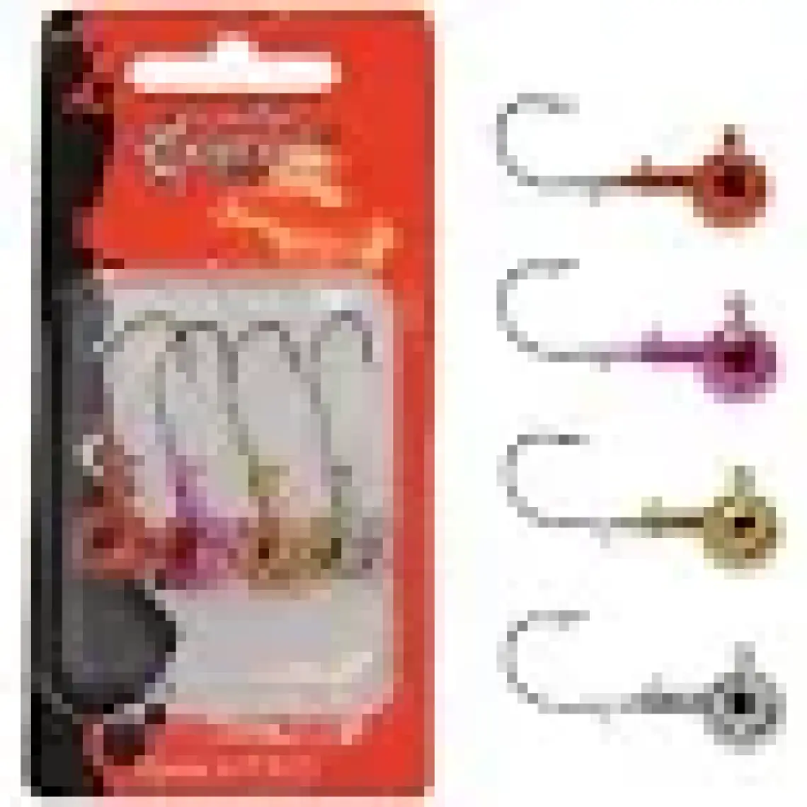 Captain 6415 Jig Head Angel Kiss 4&#039;LÜ Set 3D Melek Gözlü Jig Head