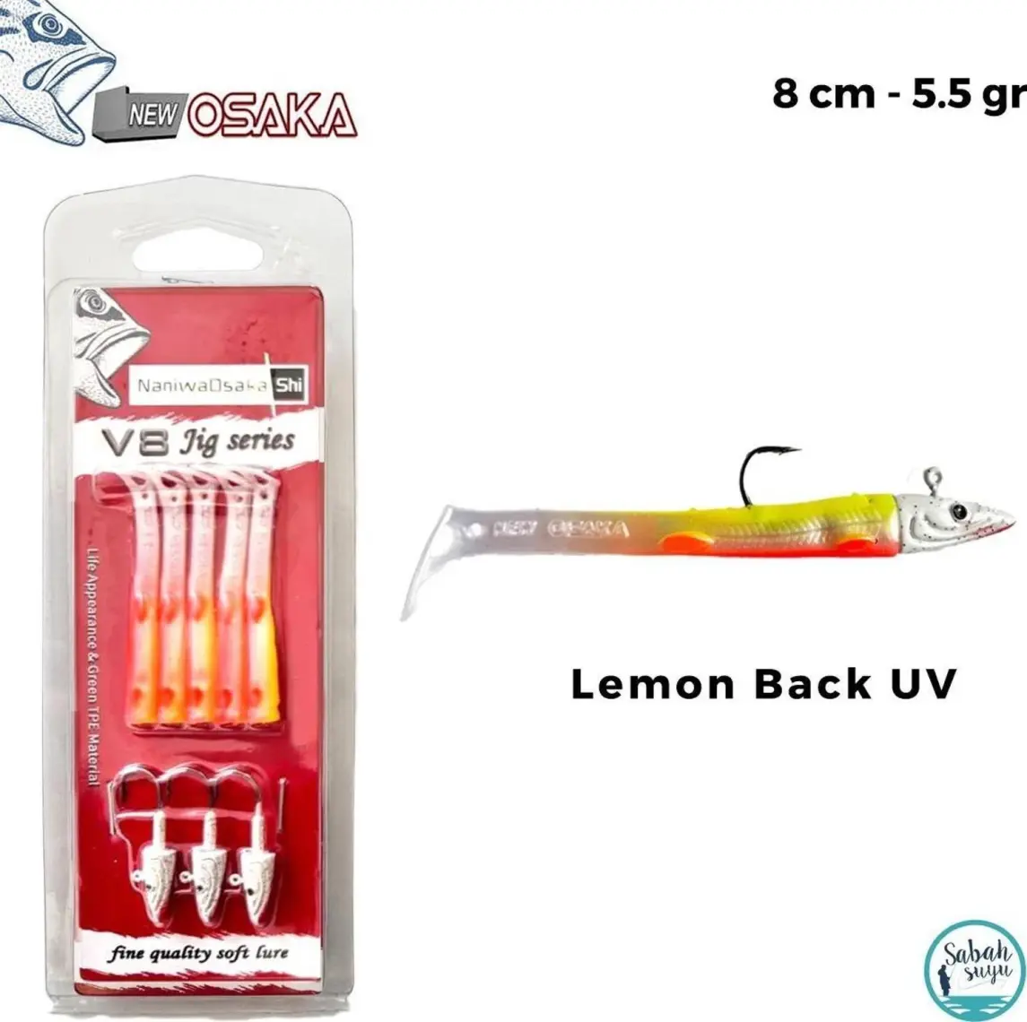 Osaka Naniwaosakashi V8 Jig Series 8cm 5.5gr Silikon Yem