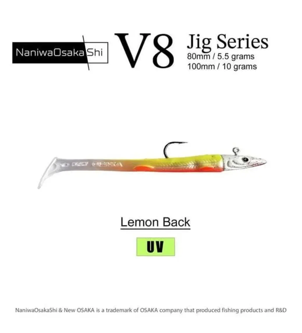 Osaka Naniwaosakashi V8 Jig Series 8cm 5.5gr Silikon Yem
