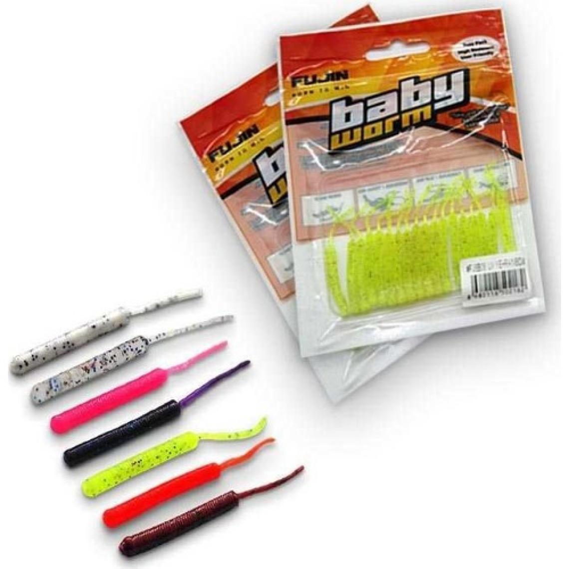 Fujin Baby Worm 5.2cm Floating LRF Silikonu Pearl White