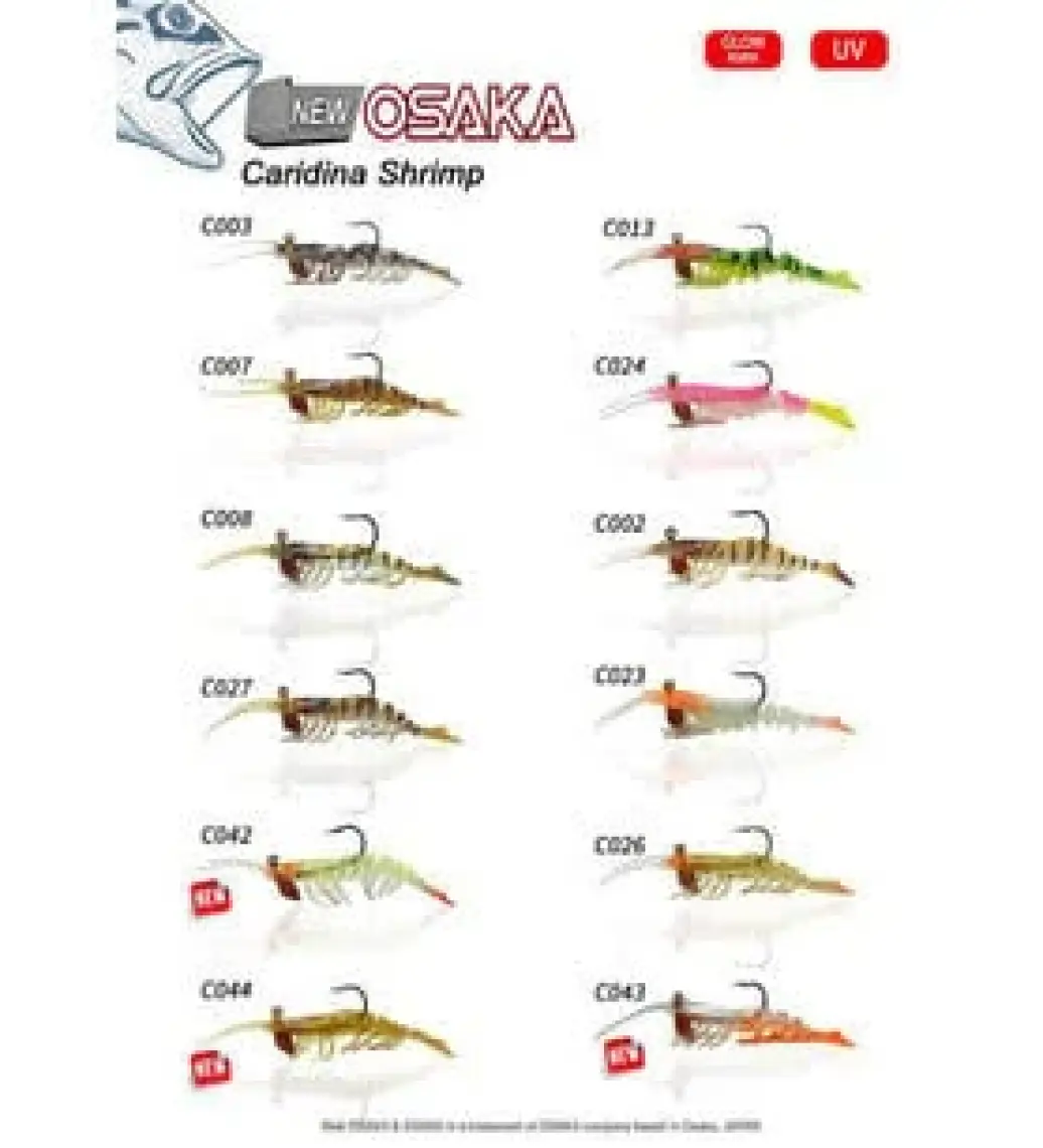Osaka Caridina Shrimp 7.62 cm 6.5 gr Silikon Karides Yem
