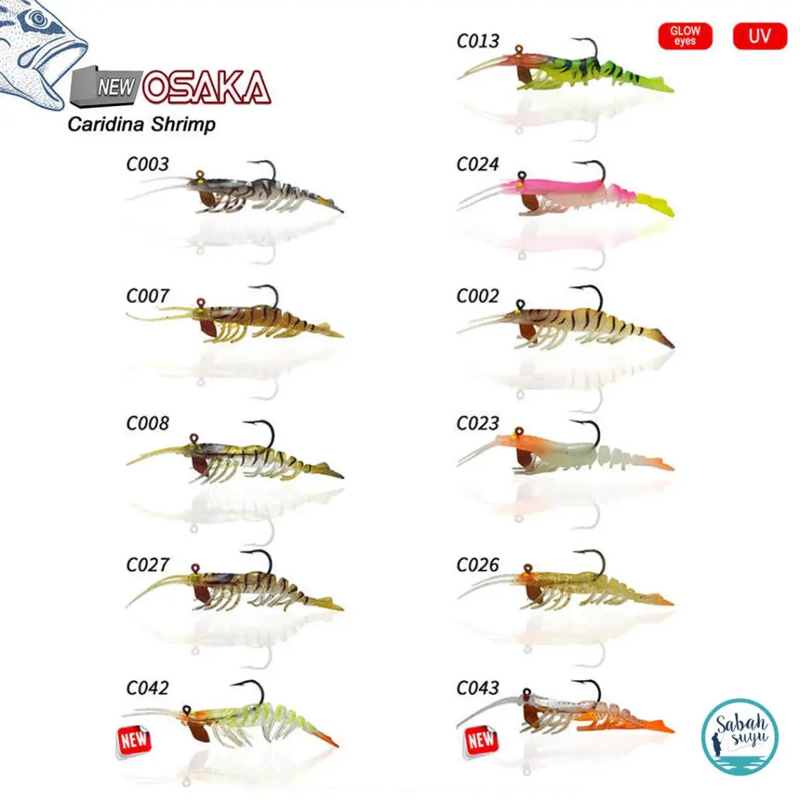 Osaka Caridina Shrimp 7.62 cm 6.5 gr Silikon Karides Yem