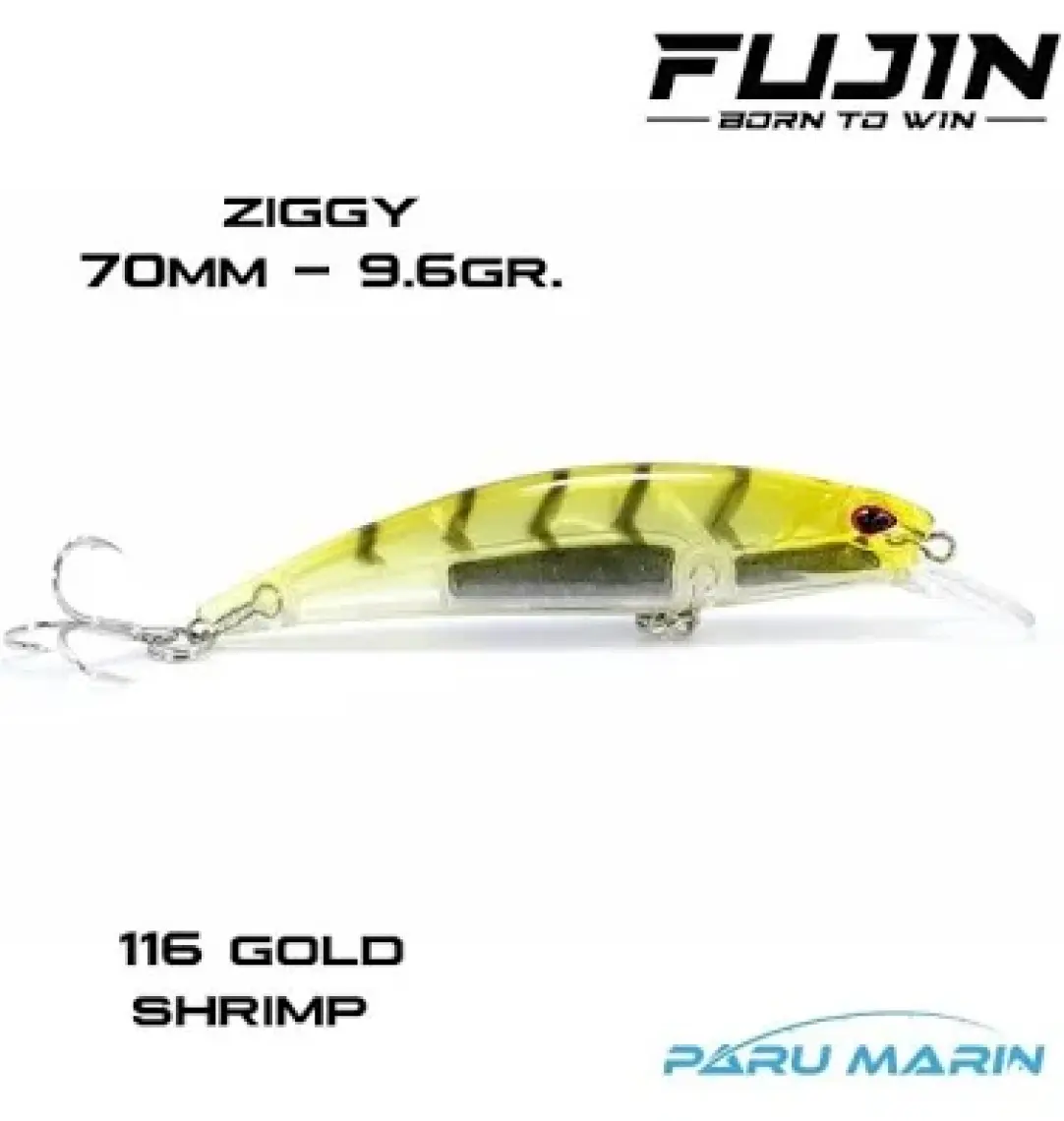 Fujin Ziggy 70MM 9.6gr Sinking Lrf Maket Balık