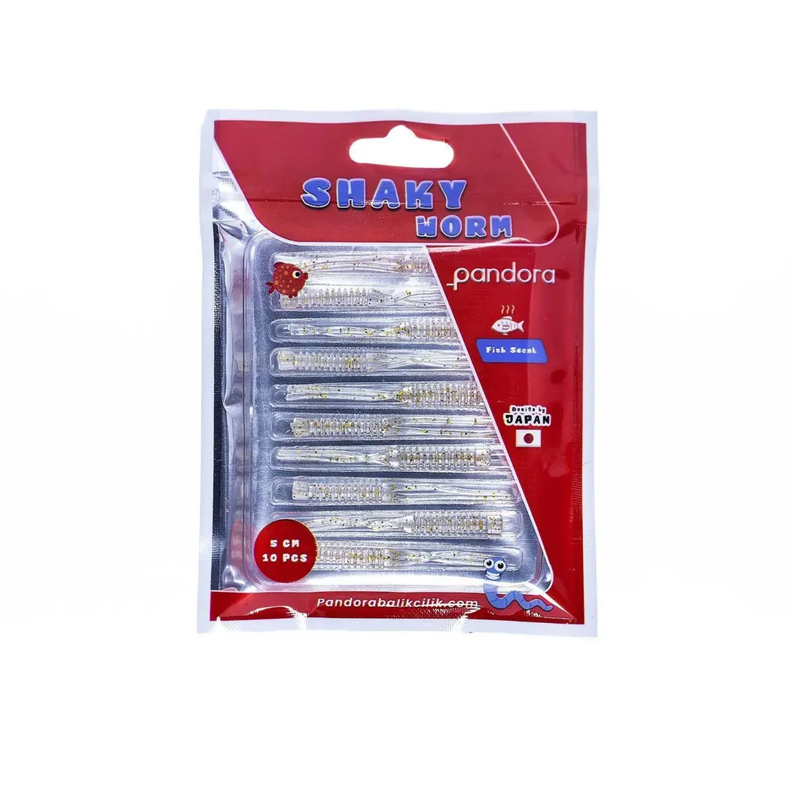 Pandora Shaky 5cm 10 Parça Lrf Silikon Sahte Yem - Yellow Wıng