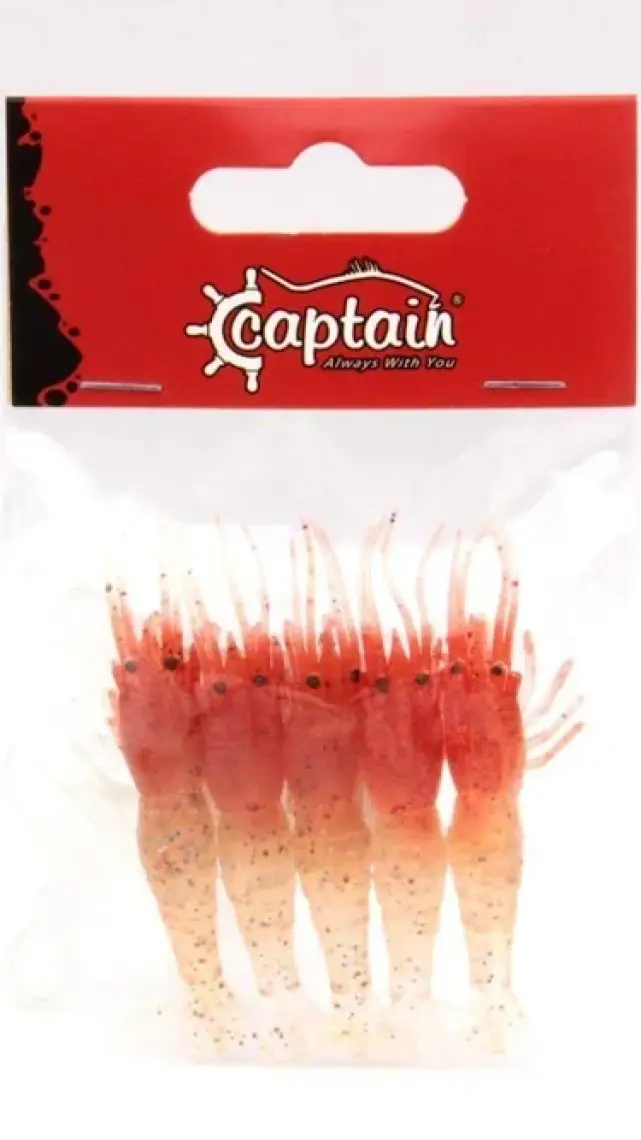 Captain Soft Shrimp 6,5cm Silikon Karides Yem
