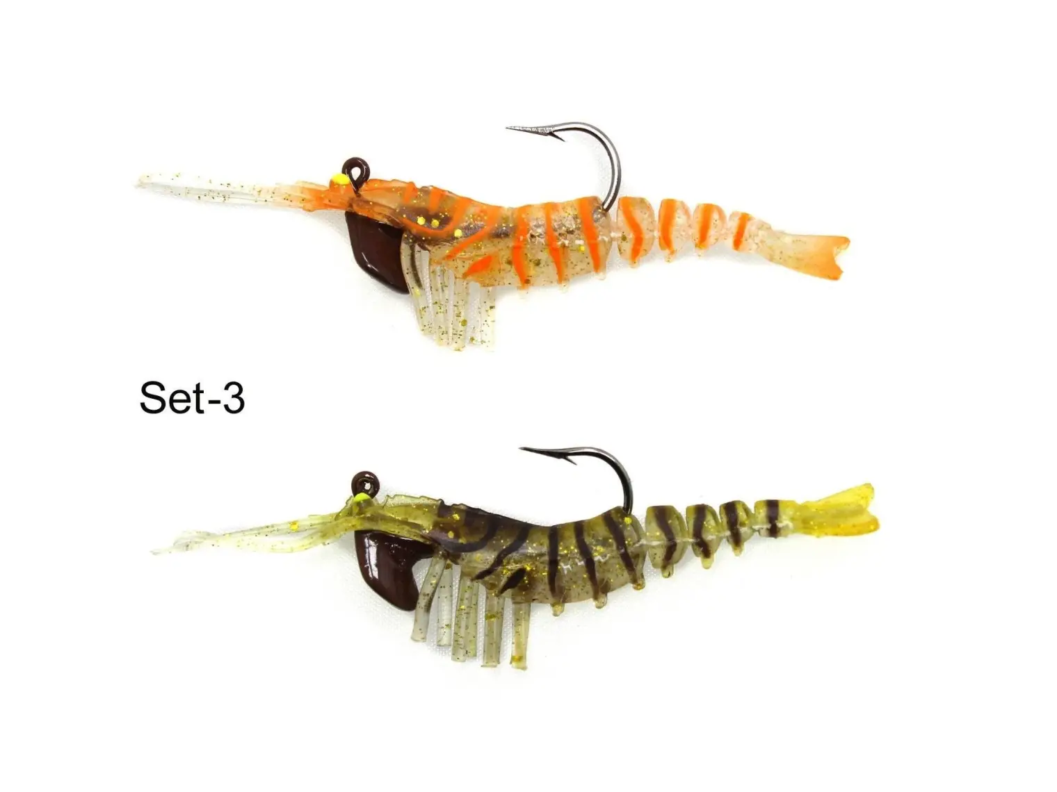 Captain 3048 Magic Shrimp 2li Set 3D Silikon Karides 50MM 3.7gr
