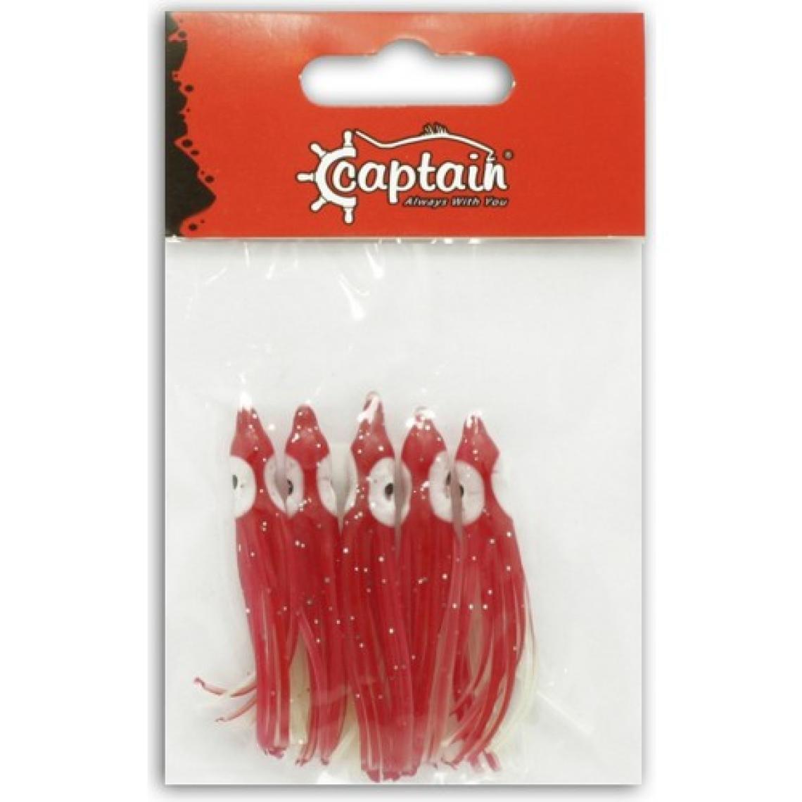 Captain Mutant 3593 Octopus Pride 5 cm Ahtapot Sübye 5'li Paket Silikon Suni Yem