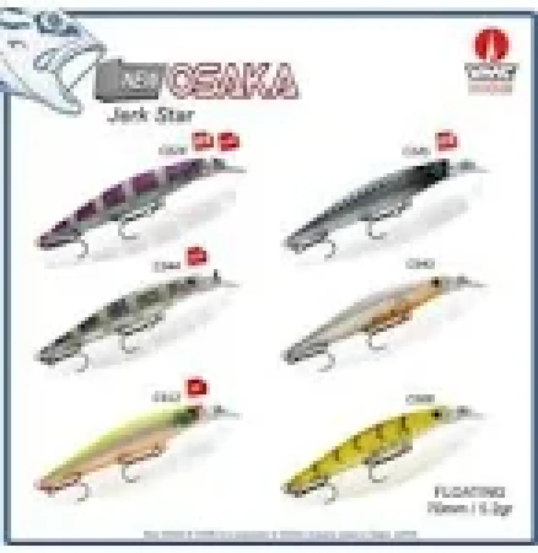 New Osaka Jerk Star 70MM 5.2gr Floating Maket Balık