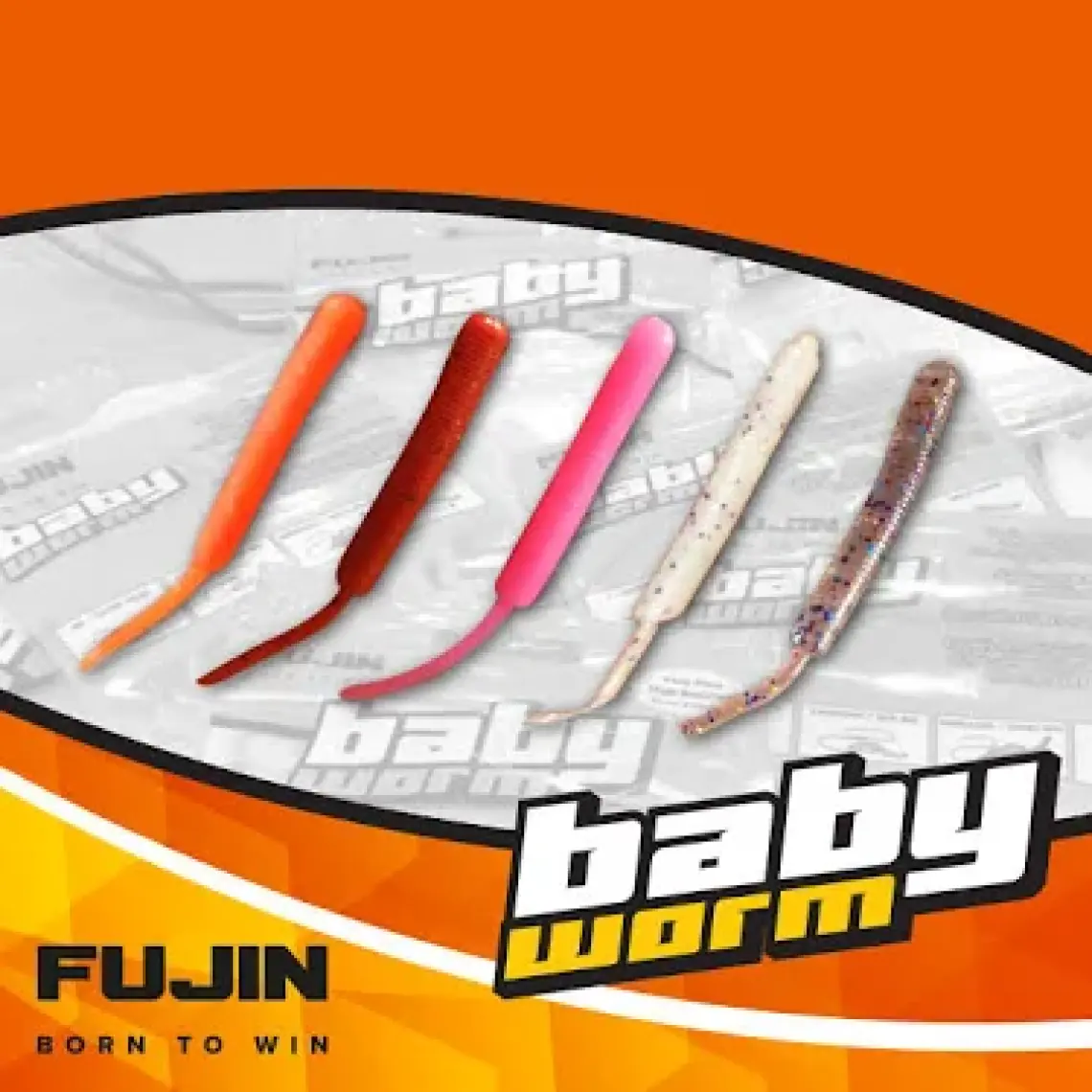 Fujin Baby Worm 5,2cm Floating LRF Silikonu renk # bloody red