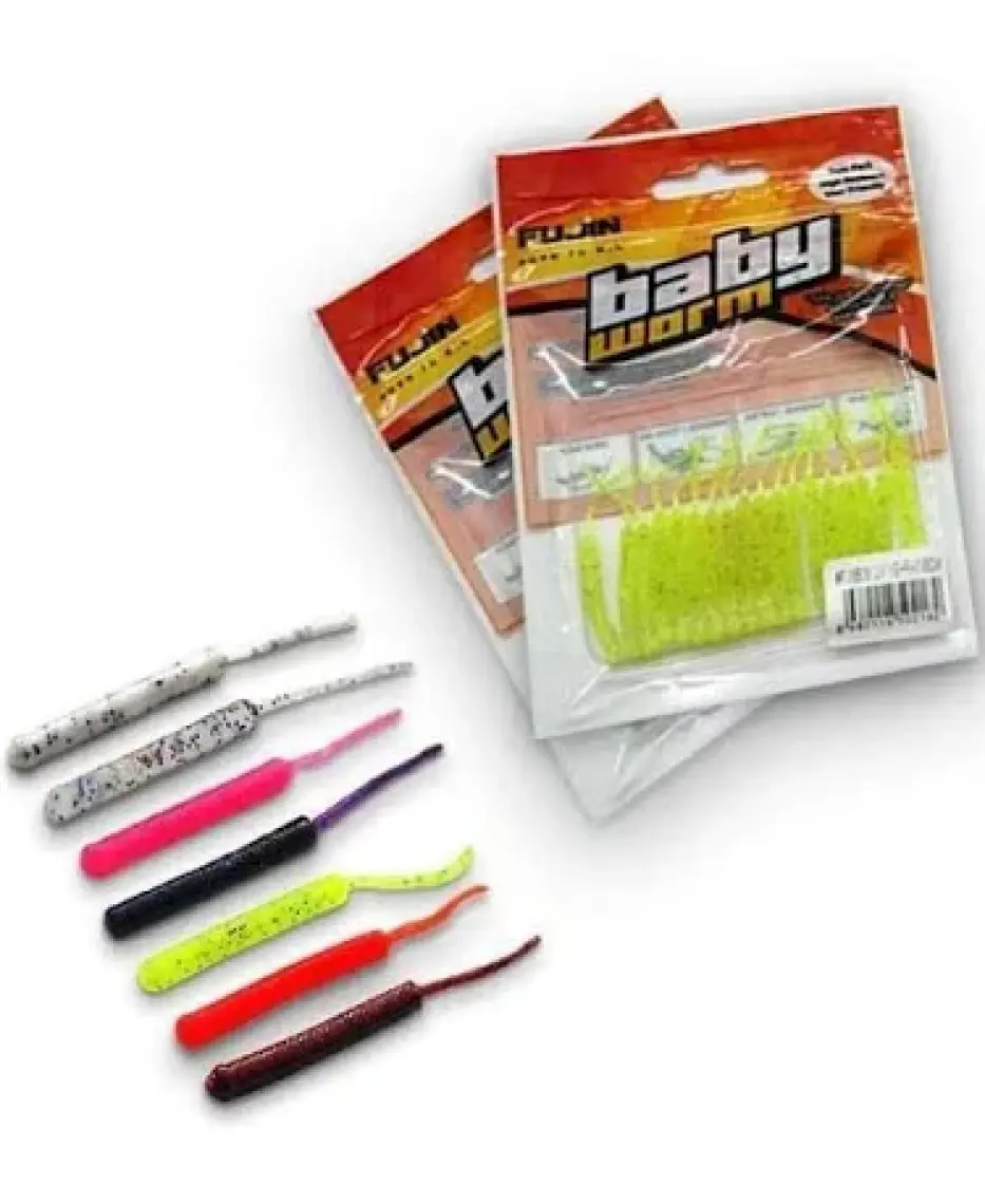Fujin Baby Worm 5,2cm Floating LRF Silikonu renk # bloody red