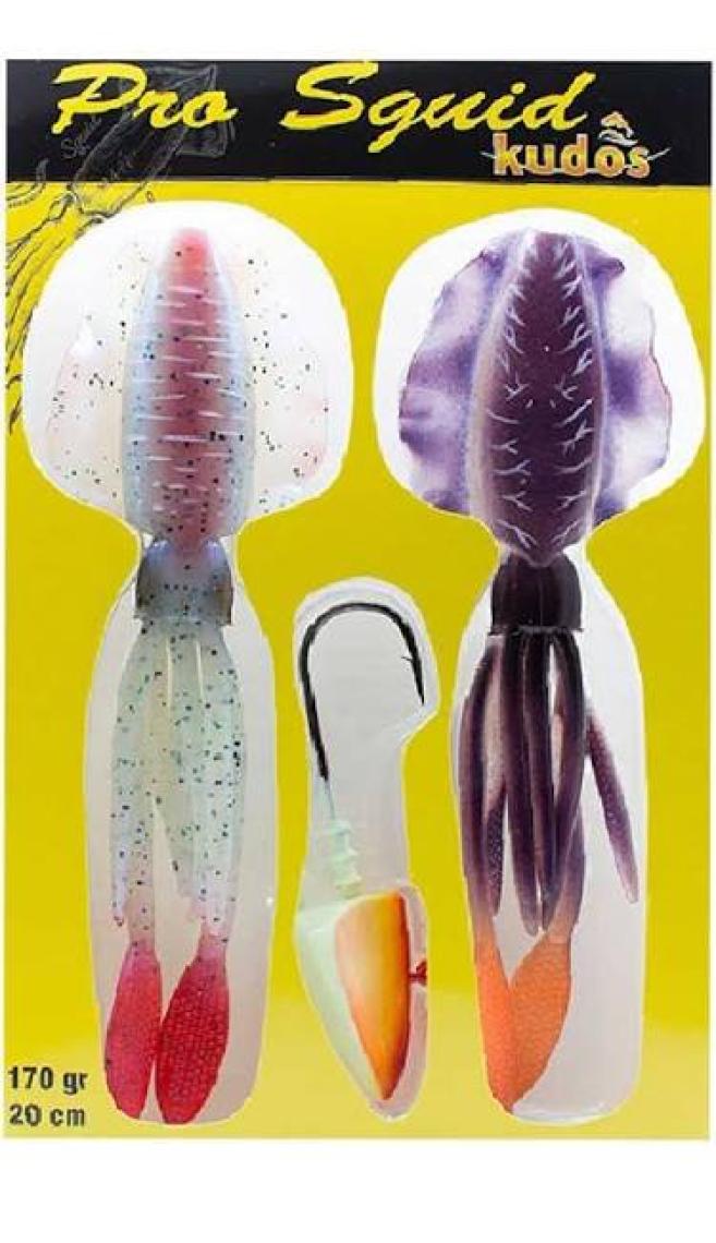 Kudos Pro Squid 20CM 170GR Lumo Zoka Kalamar Silikon Yem