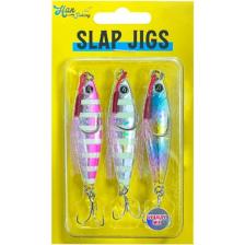 Han Fish Slap Jigs Naturel Mix 15 gr - BLACK SILVER MIX