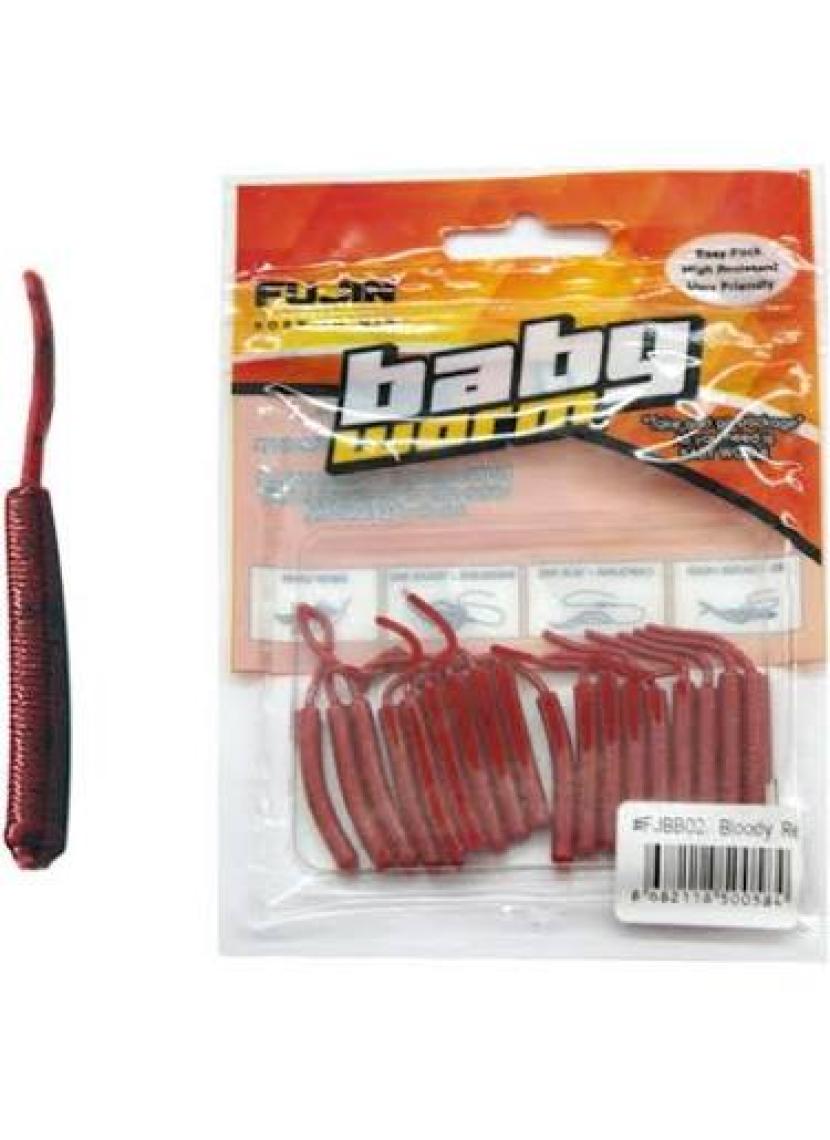Fujin Baby Worm 5,2cm Floating LRF Silikonu renk #uv yellow
