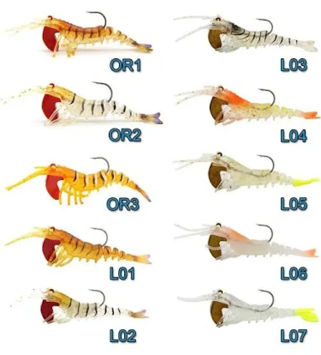 Sea Horse Manic 3D Shrimp Karides 7cm Silikon Yem