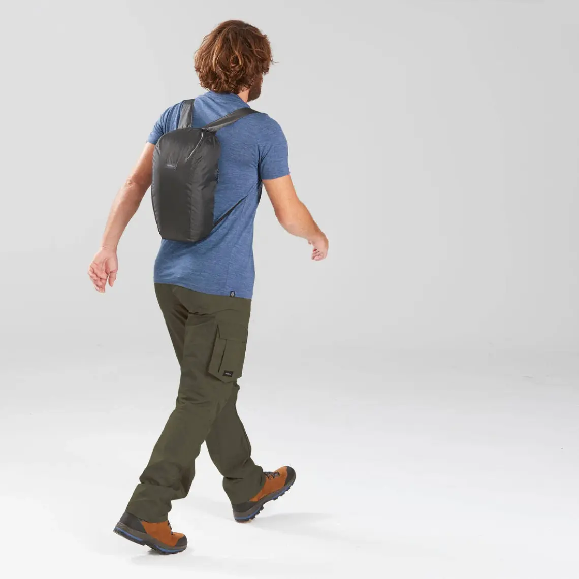 Decathlon Forclaz Erkek Backpacking Pantolonu - Gri - Travel 100