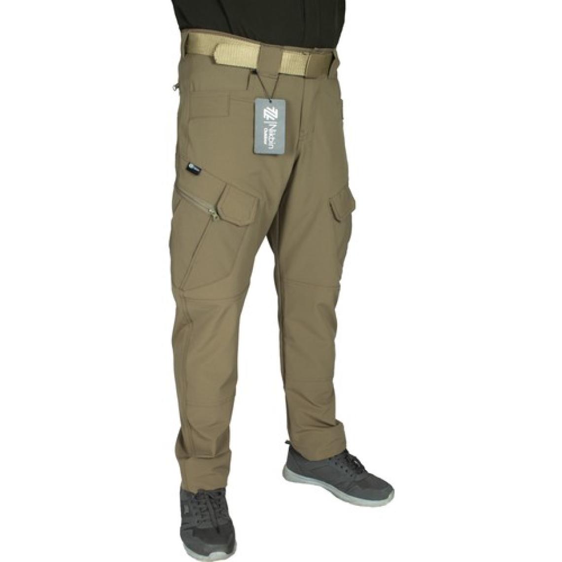 Nikbin Tactical Taktik Pantolon Outdoor  Cep Esnek ve Hafif Malzeme Likrali (Mevsimlik)-Bej