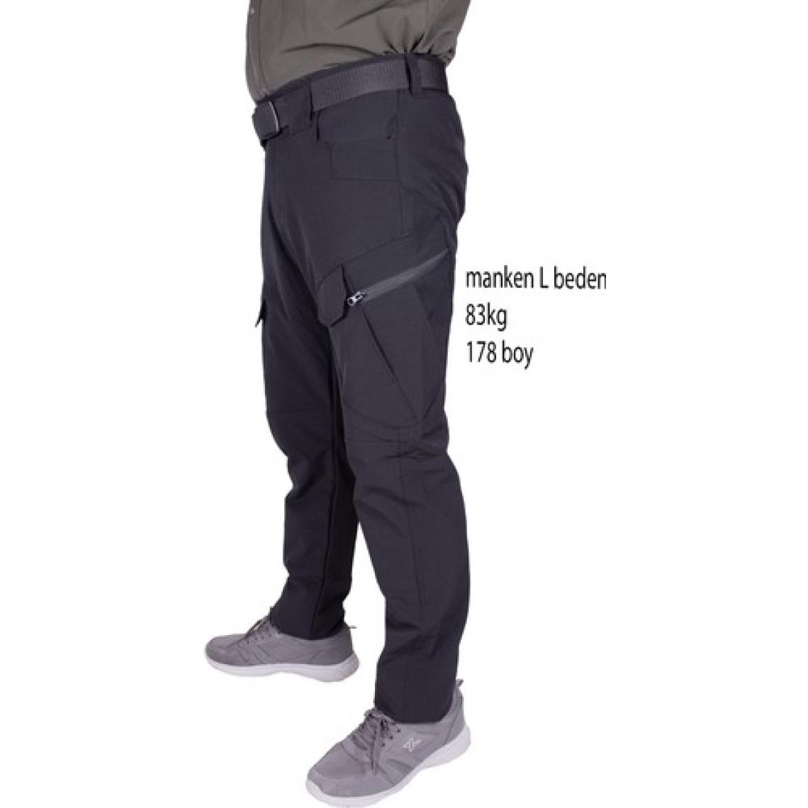 Nikbin Tactical Taktik Pantolon Outdoor  Cep  Likrali (Mevsimlik)-siyah