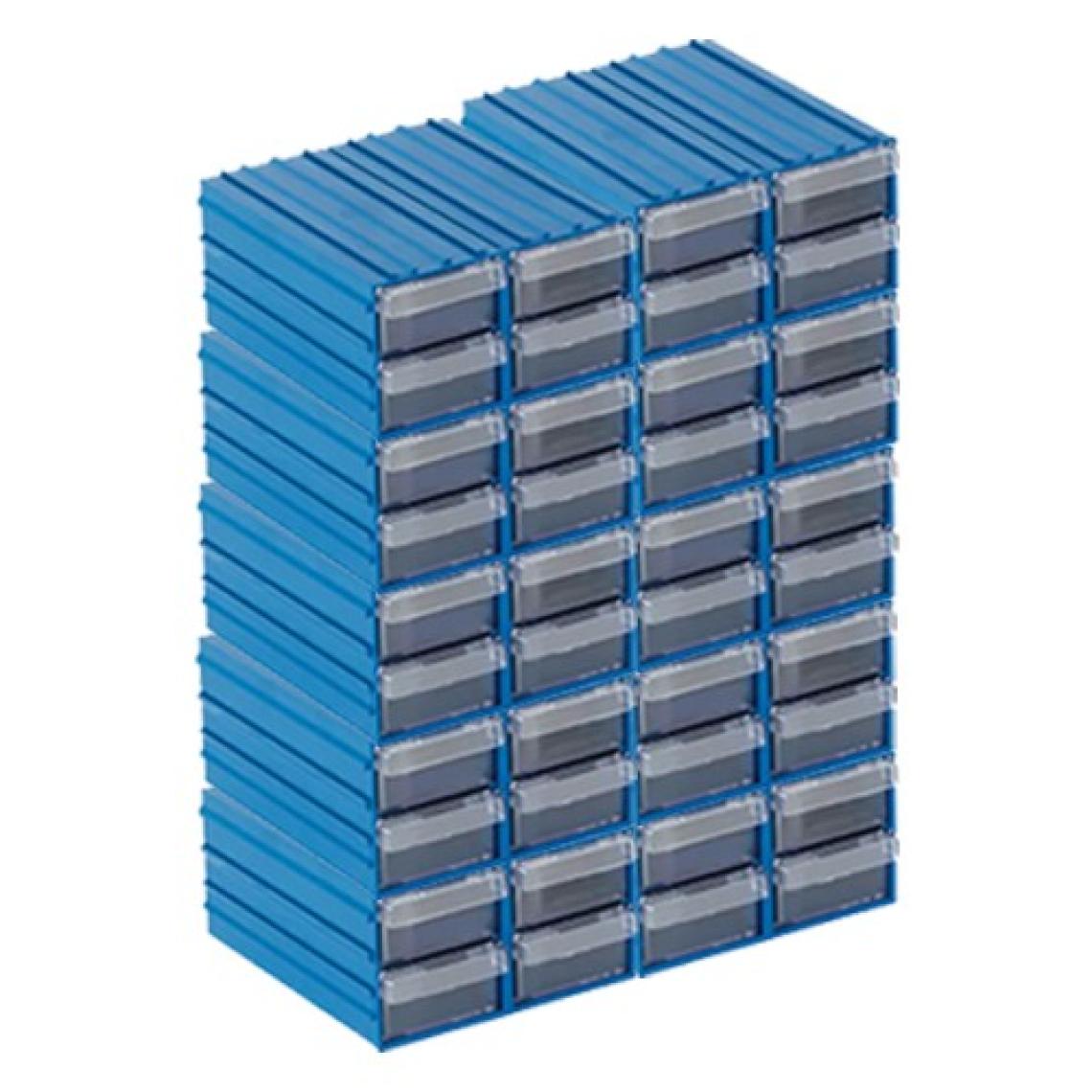 Sembol Plastik Çekmeceli Kutu (40 Adet Çekmece) 4.6X11.7X2.4 cm