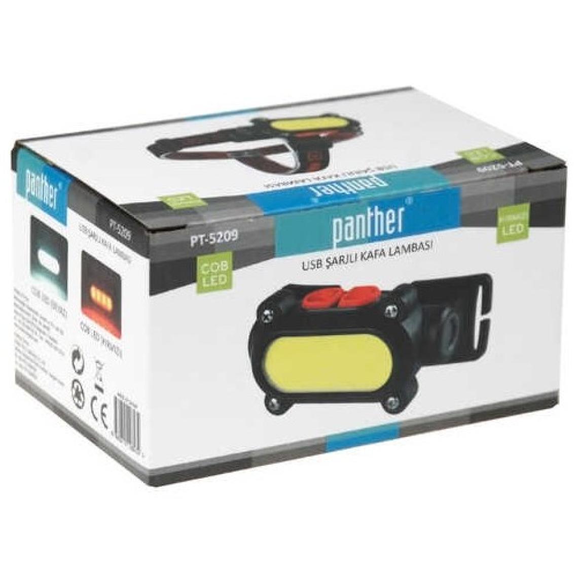 Panther PT-5209 COB Led USB Şarjlı Kafa Lambası