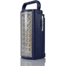 Işıldak 24 Led 80 Saat Akülü Şarjlı Işıldak Usb Şarj Çıkışlı Kulplu Smd Akülü Işıldak 2606l