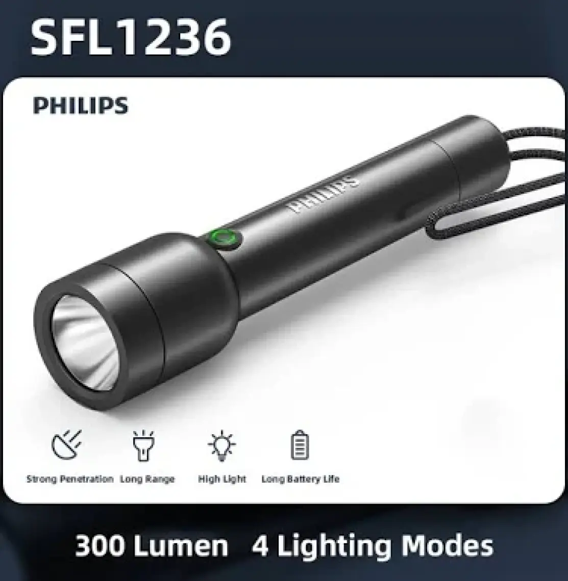 Sfl1236/93 3w 300 Lümen Type-c Şarj Edilebilir Ultra Hafif Güçlü Led El Feneri